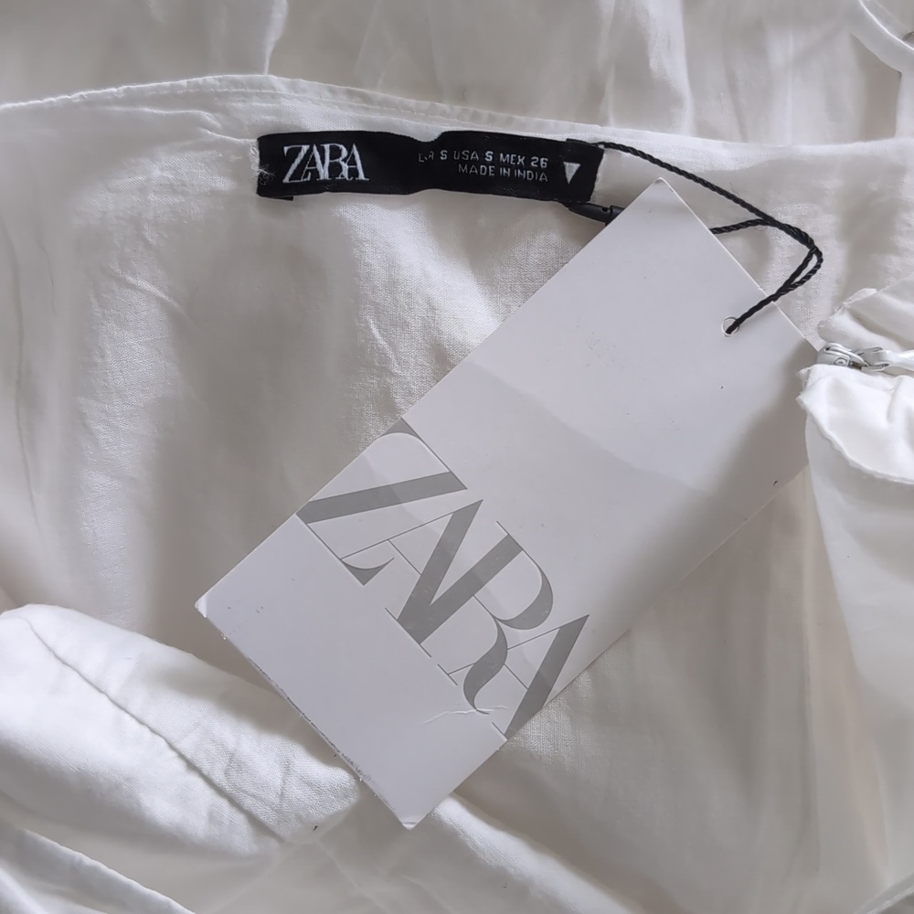 Zara White Spaghetti-Strap Maxi Dress - Picture 10 of 14